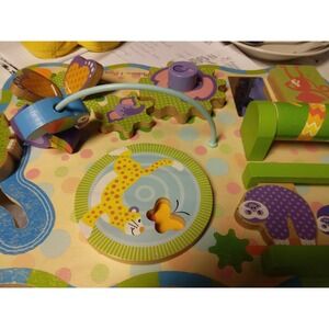 melissa and doug first play childrens junglewooden activity table 8 activities